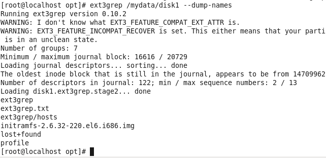 ext3grep-dump