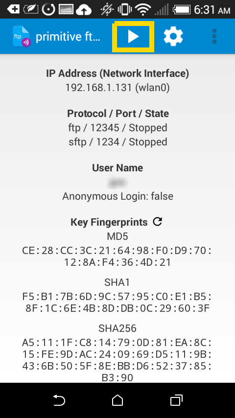 在电脑和安卓设备之间使用 FTP 传输文件