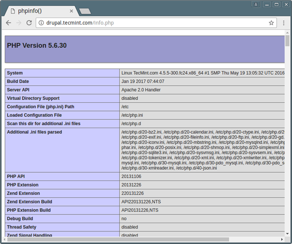 如何在RHEL、CentOS及Fedora上安装Drupal 8