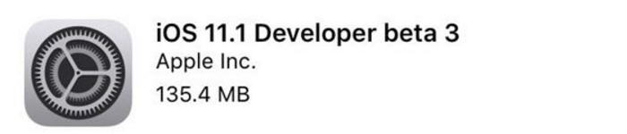 iOS 11.1 Beta 3准备登陆你的手机