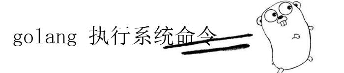 介绍 golang执行系统命令