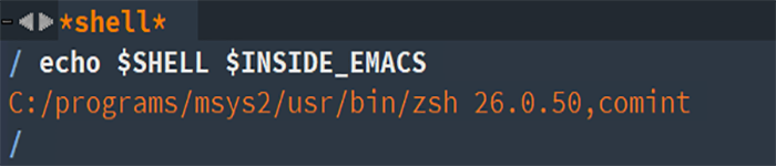 Windows 下 Emacs 中的 zsh shell 使用方法