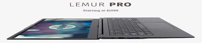 Lemur Pro 新款Linux笔记本售价1099美元！