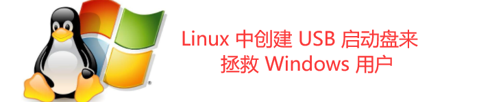 Linux 中创建 USB 启动盘来拯救 Windows 用户